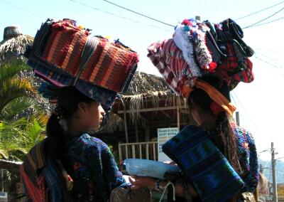 Panajachel street vendors, Lago Atitlan