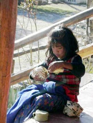 Raramuri (Tarahumara) Indian girl, Creel, Mexico