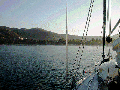 Moira anchored off La Ropa Beach, Zihuatanejo, Mexico